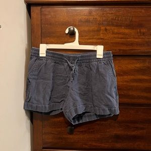 linen blend shorts
